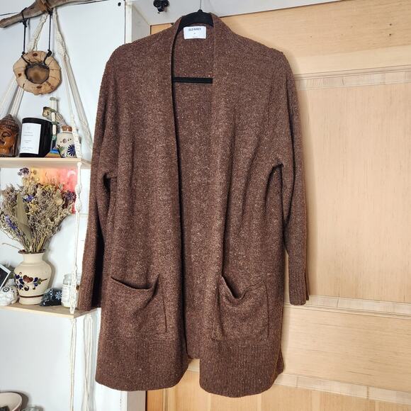 Old Navy sponge Longline Cardigan in Chocolate. XXL - Picture 1 of 10